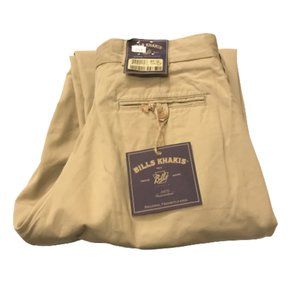 NWT Mens Size 31 Bills Khakis M1 Pleat Front Chamois Cloth Chino Pants